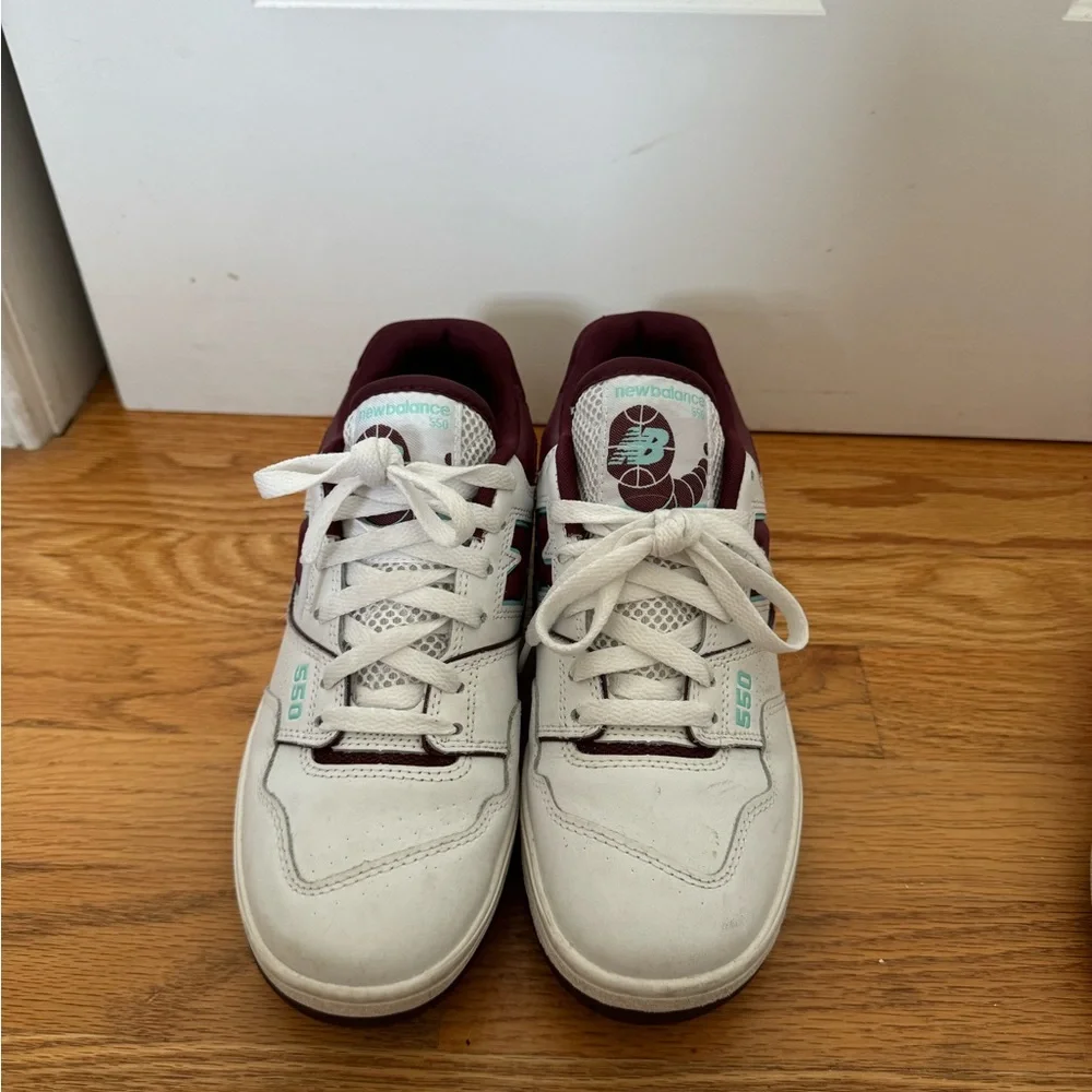New Balance 550 Burgundy Cyan - Picture 4 of 5